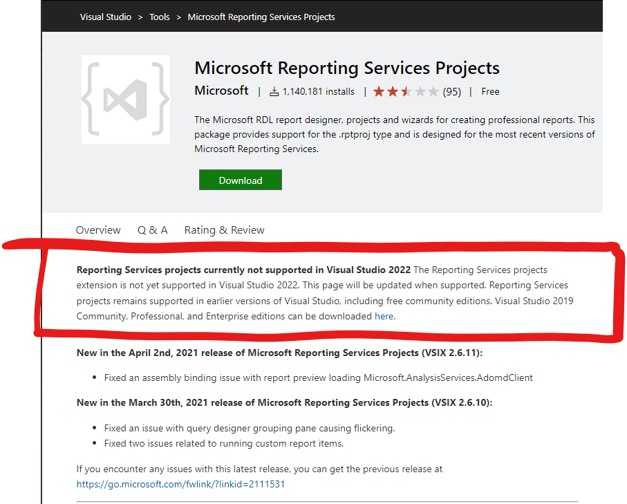 pete_codes's tweet photo. The only reason I need to keep @VisualStudio 2019 installed (as well as 2022)... @SQLServer #ReportingServices #VS2019 #VS2022 https://t.co/qJ0ID8lZ7O
