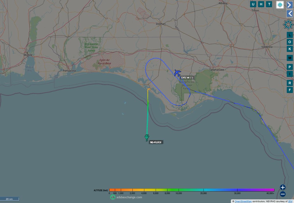 TheIntelFrog's tweet photo. More action in the SEABREEZE area off of Tyndall AFB this morning.  
KC-135 #AE04CA as DREW35
ATAC Mirage F1 #A86CBF as N642AX
ATAC Mirage F1 #A87B9B as N646AX https://t.co/xlZsPl0alM