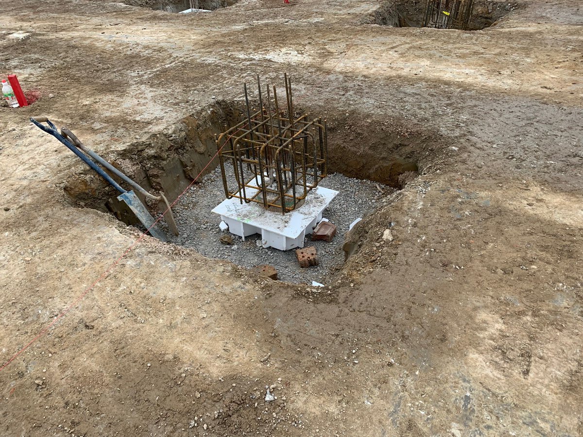 MarkJamesCBS's tweet photo. Fantastic progress onsite in Rhyl, where we are building and fitting out a new McDonalds Restaurant.  The piling is underway and ready for the first set of pile caps to be poured #maincontractor #loveconstruction #rogerbullivant #kmconstruction #groundworks #piling #newbuild https://t.co/FJGlXEfcO7