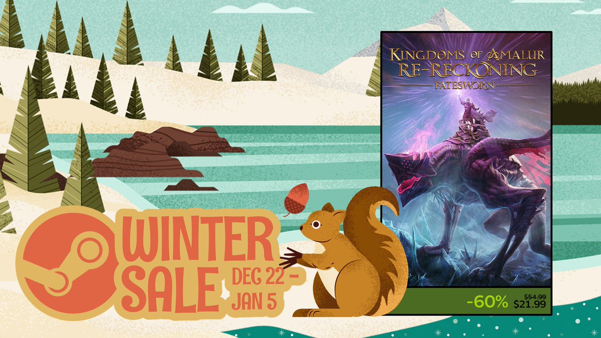 ❄️ It's this time of the year again! ❄️

You can get a festive discount on your favorite THQ Nordic games during #SteamWinterSale if you still need something to play for the holidays!

Check out our publisher page on <a href="/Steam/">Steam</a>: thqn.net/thqn-steam

#KingdomsOfAmalur #ReReckoning