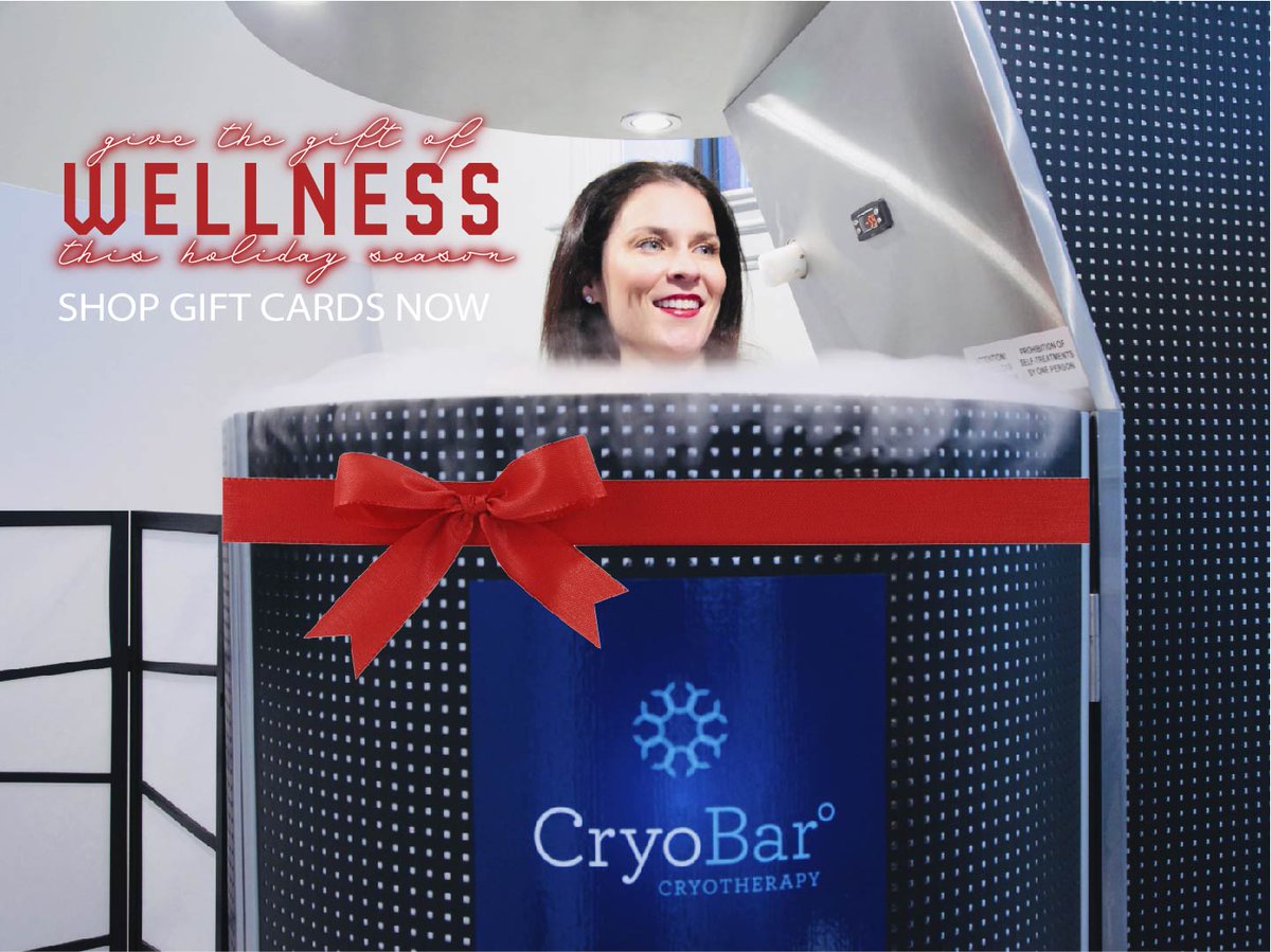 TheCryoBar's tweet photo. Give the Gift of Wellness this Holiday Season at The CryoBar! - https://t.co/qVlth7n5h9 https://t.co/Mz0AfaUBT0