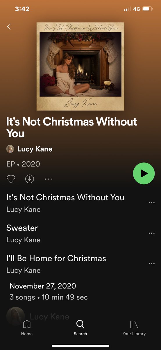 Listen to my <a href="/lucy__kane/">Lucy Kane</a> Christmas EP ❤️ open.spotify.com/album/7C9c6Dea…