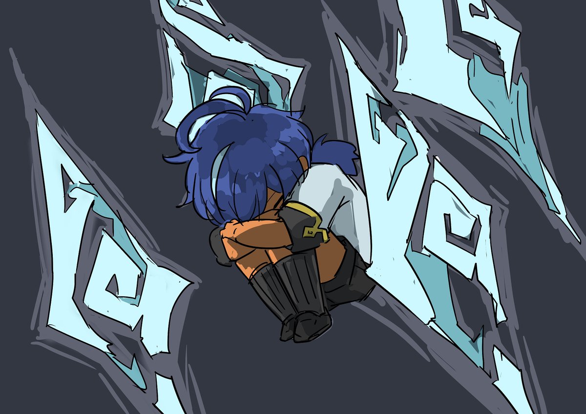 ガイア(原神) 「だれにも溶かせない氷 」|衛XVIIのイラスト