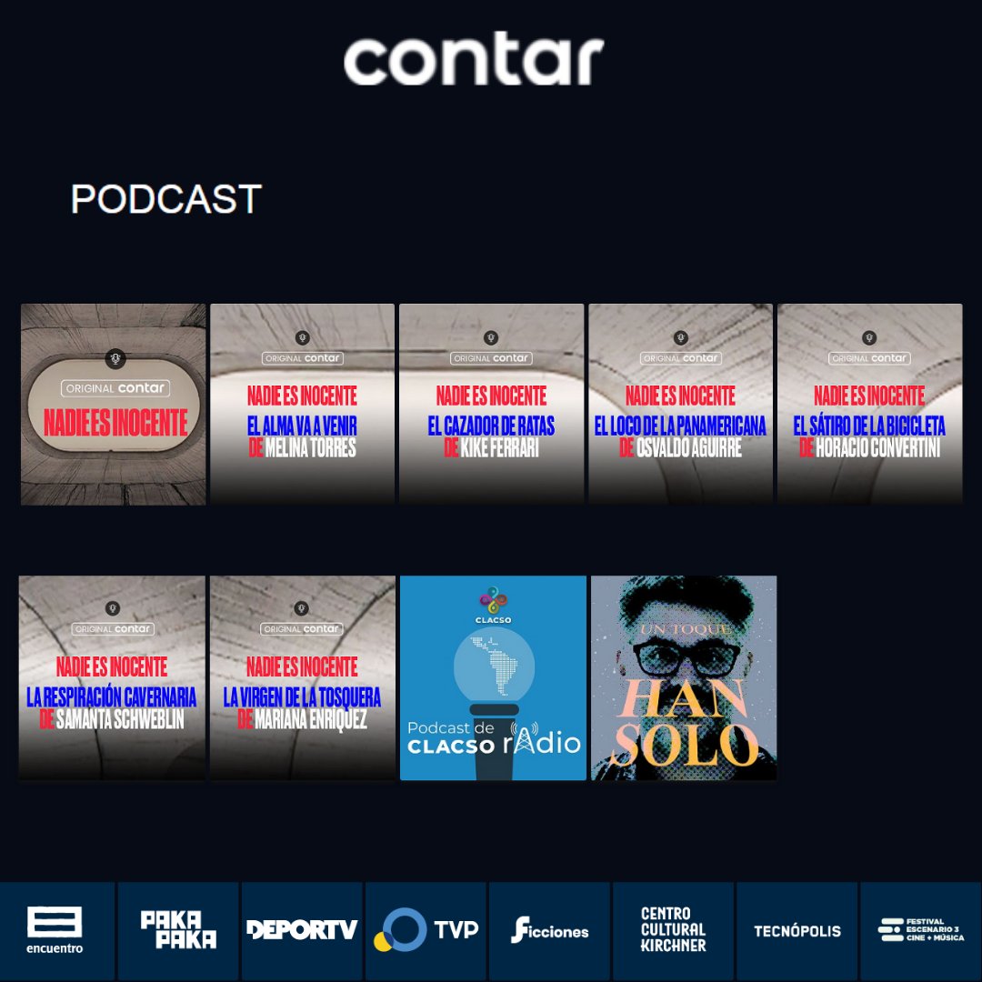 educarportal's tweet photo. ¿Te gusta escuchar Podcasts?🎧 ¡@SomosContar tiene una colección increíble! El recomendado para este fin de semana es "Contar Cine": analizan series, películas, documentales, musicales y ¡mucho más! ¿Qué esperás para explorarlos? 

¡A disfrutar!

👉https://t.co/p8IXIFjDu9 https://t.co/WqUD9NidIt