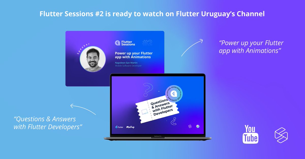 flutter_uruguay's tweet photo. The talks of Flutter Sessions #2, organized by
@somnio_software, are ready to watch in Flutter Uruguay's Channel πΏ
π Link to the talks: https://t.co/fNJLaSBjvj
@FlutterDev @FlutterComm @flutteriodaily @Meetup
#flutter #fluttercommunity #fluttersessions #flutteruruguay https://t.co/4MIqBinRi8
