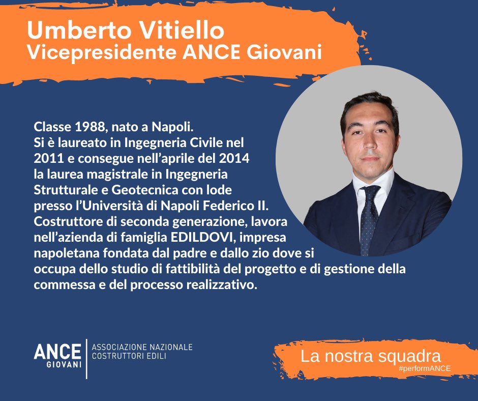 ANCEgiovani's tweet photo. La nostra squadra #ANCEGiovani. Umberto Vitiello, vicepresidente. https://t.co/gKF52oRA4P