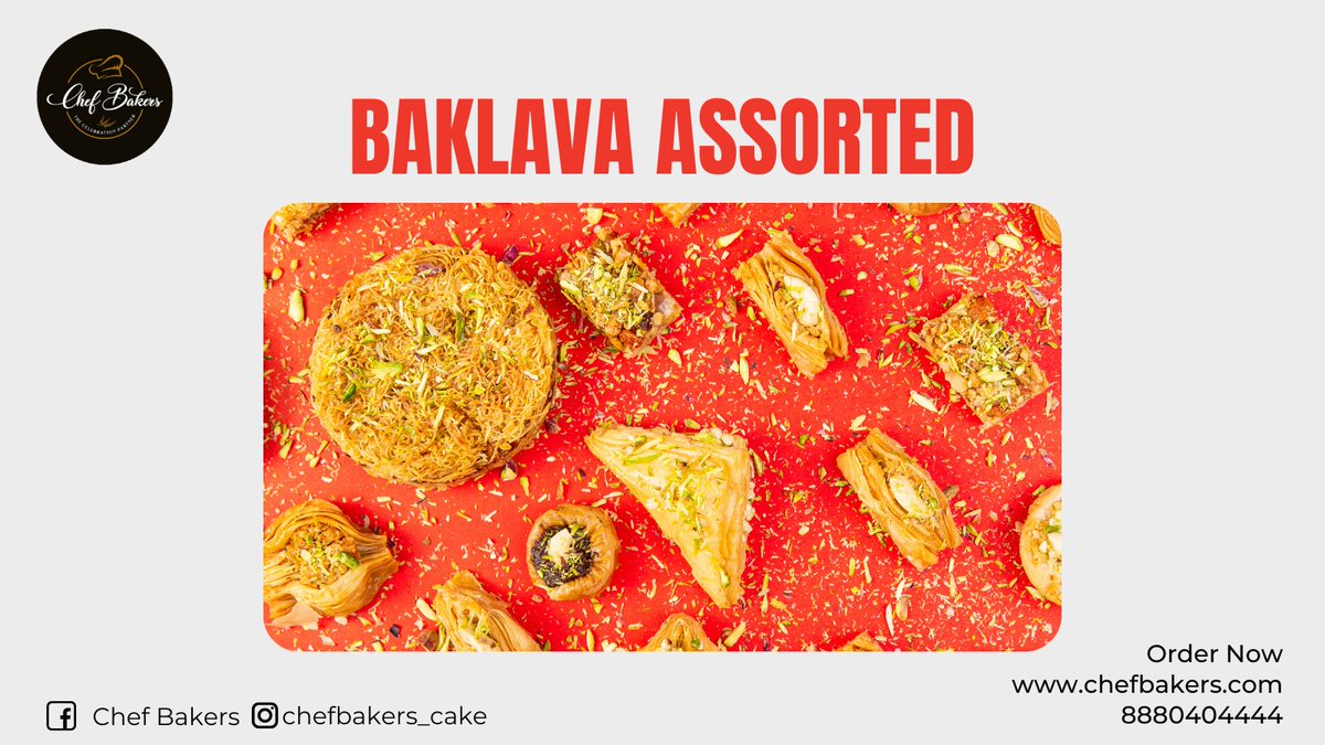 chefbakers2006's tweet photo. "The Turkish sweets known as 'Baklava' are a delicious combination of dried fruits, honey, and a variety of healthy ingredients that are always excellent for your health".
https://t.co/Ldv8rgNdRd
#cake #bakery #eatery #chefbakers https://t.co/Qljv2DhDKU
