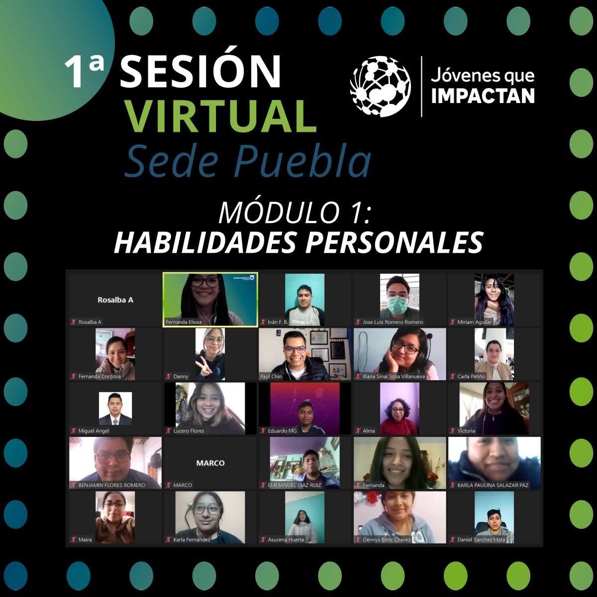 JQImpactan's tweet photo. El pasado 18 de diciembre, nuestros #JQI concluyeron su capacitación acerca de Habilidades Personales, poniendo en práctica todo el conocimiento aprendido. En alianza con @Citi FDN estamos formando los próximos líderes de México #Pathway2Progress #CompromisoSocialCitiBanamex https://t.co/w3GpsYgPQx