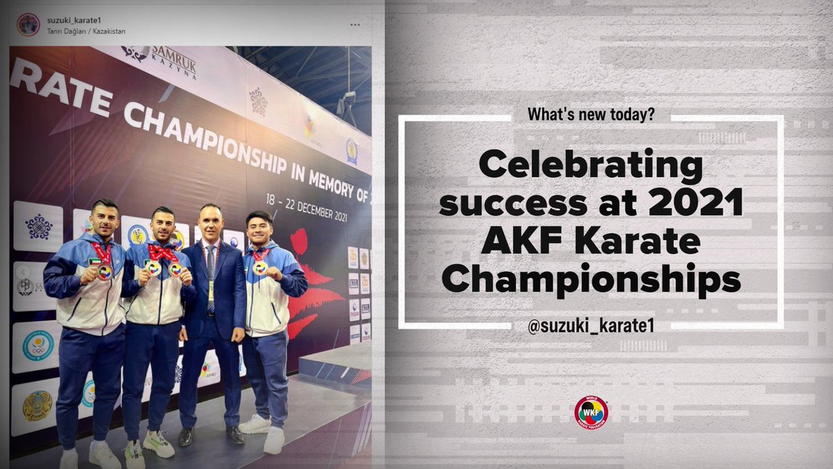 worldkarate_wkf's tweet photo. WHAT'S NEW TODAY IN KARATE? 

The new medallists of the AKF Championships are celebrating their success!

That is the case with the @kuwaitkarate🇰🇼 Kata Team. They won 🥉 in the Team Kata while Mohamed Almosawi took 🥉 in individual Kata

👉https://t.co/BAtF2q7pBi 

#Karate 🥋 https://t.co/NCnXMJBrrI