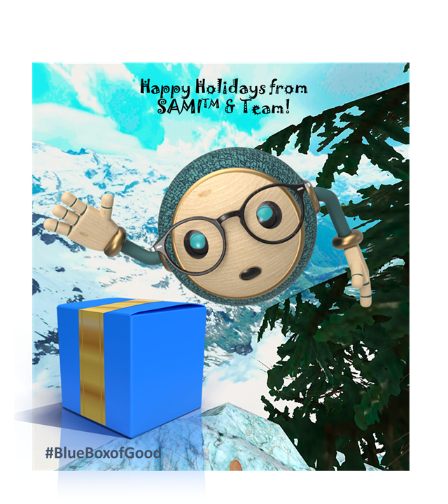 KatiKaijasilta's tweet photo. @healthware_intl #BlueBoxofGood Instead of us smiling with a blue box we decide to have our SAMI do it instead 😎 #DTx #VRforpain #orionlabx https://t.co/ttKlmqaJlX
