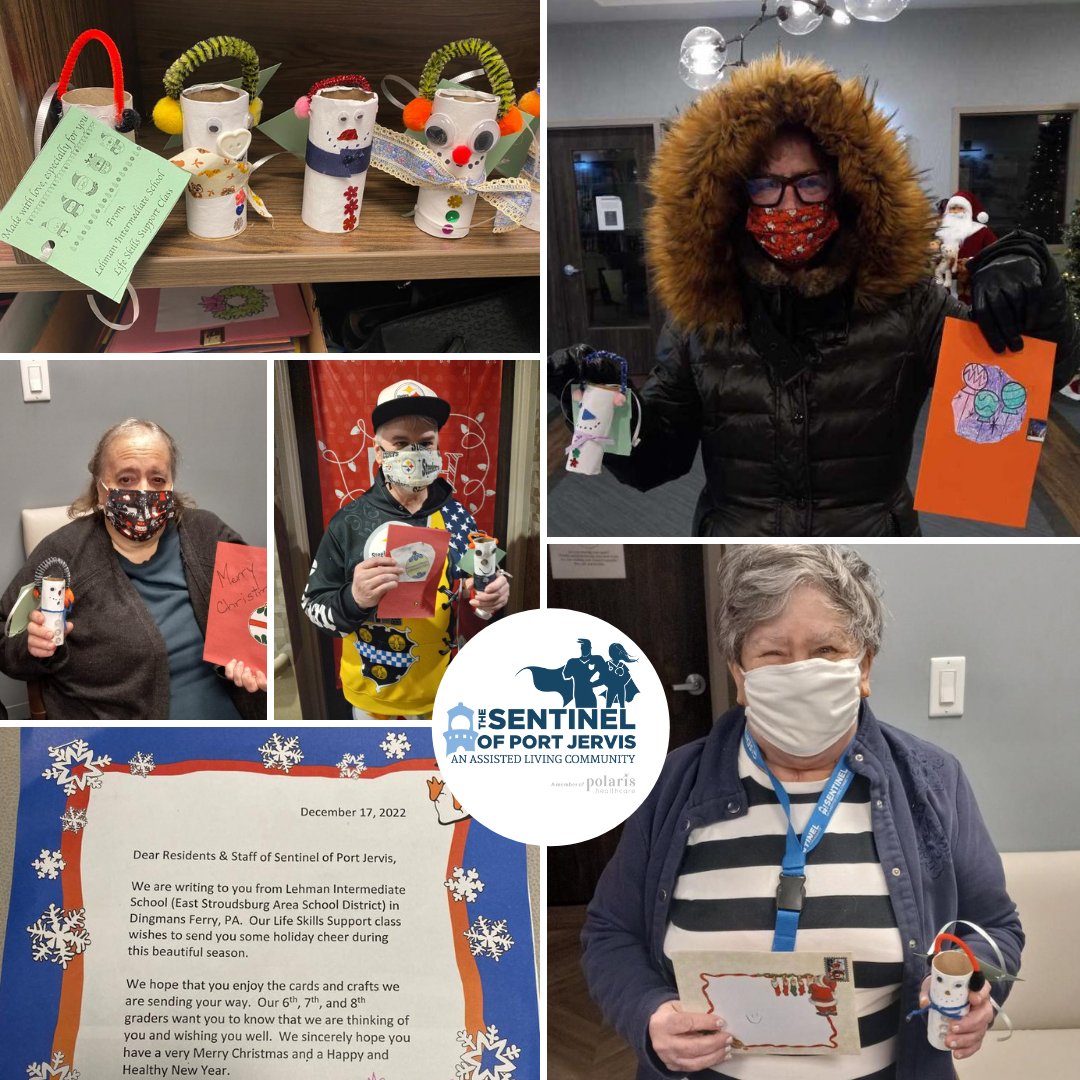 thesentinelpj's tweet photo. The children at Lehman Intermediate School really know how to spread the holiday cheer.
Our residents are loving these handmade cards and creative Christmas art!

❤️ https://t.co/O4nm4czhRw