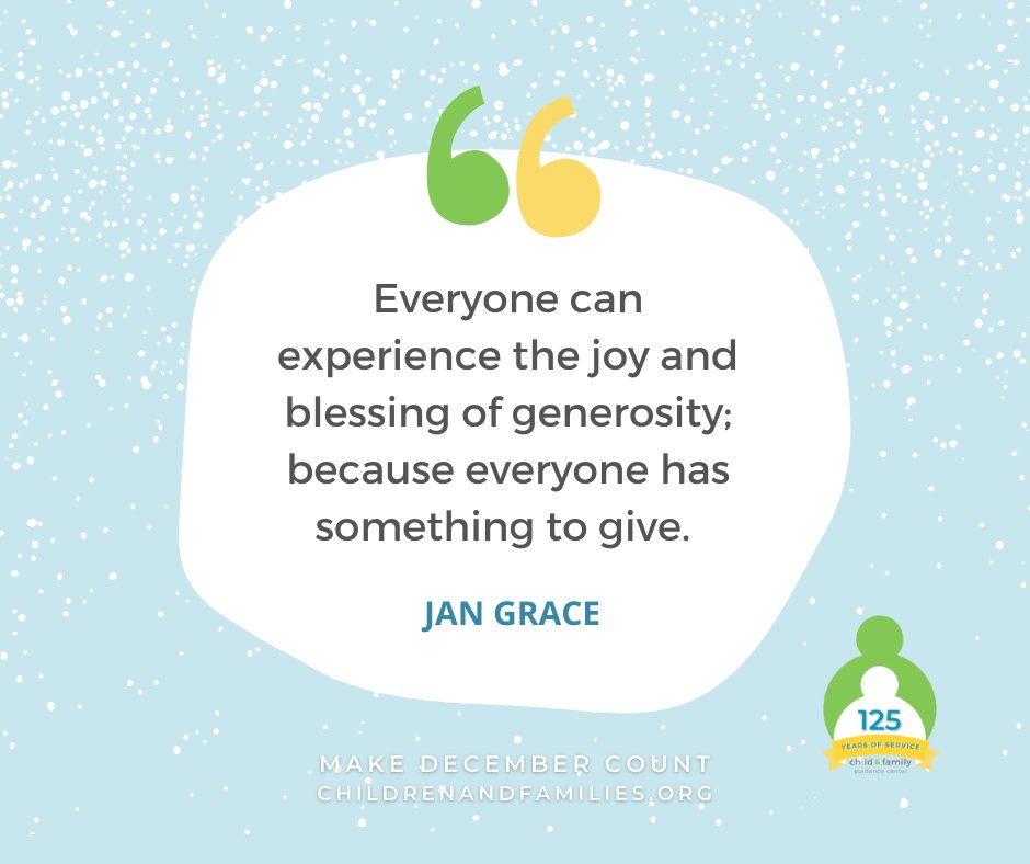 ChildandFamily_'s tweet image. One of the best ways to support #MentalHealthAwarness is to talk about mental health. Help CFGC #MakeDecemberCount by donating, sharing this post and spreading the word. Your contribution can save a life and create a healthier community!

214.351.3490
Childrenandfamilies.org