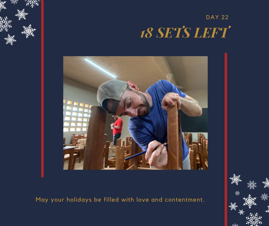 1040i's tweet photo. We have 18 sets left and 3 days!! Please prayerfully consider donating a set of table and chairs to help us reach our goal! ❤

If you decide you would like to donate you can go to https://t.co/gHGChG3rFI and select '25 Days of Christmas Fundraiser' from the drop-down menu! https://t.co/E55hKl20Zu