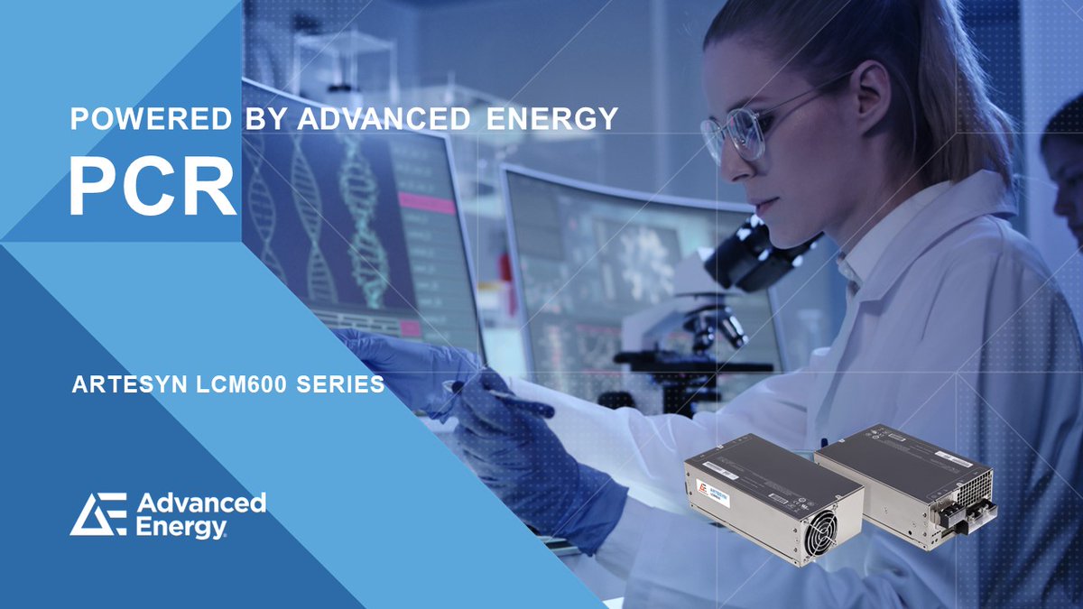 AdvEnergy's tweet photo. An innovative provider of #molecular #diagnostics chose Advanced Energy’s Artesyn LCM600 series AC-DC #powersupply to support its real-time #PCR detection devices. Learn more https://t.co/nebTVGrFwO #PoweredbyAE https://t.co/fqQDQ4myHw