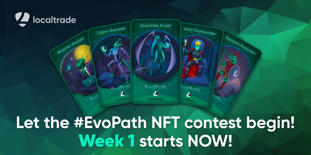 LocalTraders, attention!
We know that you’ve been waiting for the personal NFTs from #LocalTrade 😍

Are you ready to take part in the #EvoPath Tournament and assemble your own croco-army?

So, read the info on our Telegram 👉t.me/localtradecc/1…