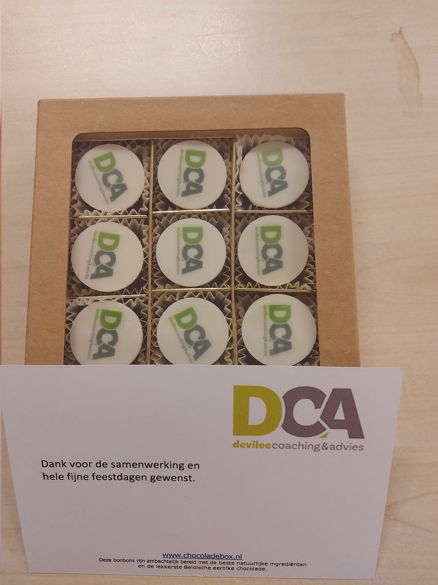 Als dank voor de fijne samenwerking even langs de klanten geweest.