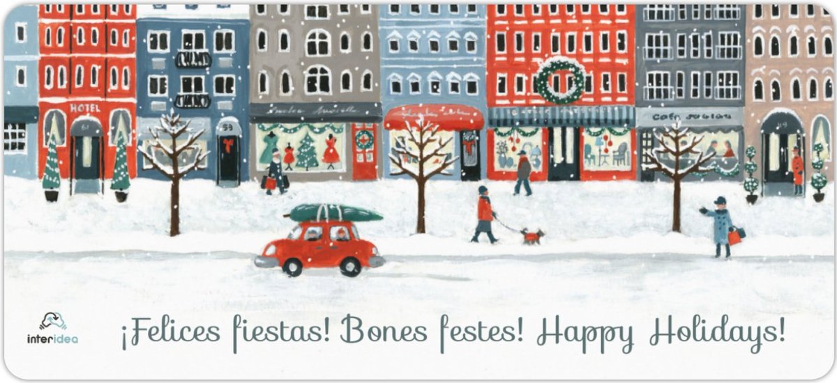 Interidea_int's tweet image. Acabamos un año intenso en todos los niveles. Ahora toca descansar y recargar pilas. Nos vemos en 2022 con energías renovadas y mucha ilusión. ¡Felices fiestas!