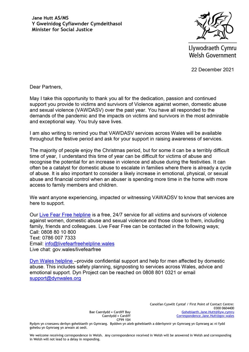 Welsh Government Communities tweet media