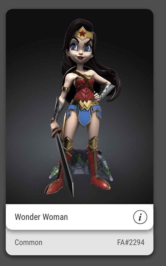 Veve Christmas ⭕️ Giveaway

🎁 L &amp; RT
🎁 FLLW Me 
🎁 tag a (VeVe) Friend

🌟🌟Ends Dec 24th 9pm PST🌟🌟

Winner gets FA Wonder Woman NFT #2294 🔥
#veve #VeVeFam #ChristmasVeve #12DaysOfVeVe #NFTCommmunity @GibbyOnVeve <a href="/ecomi_/">ECOMI | $OMI ⭕️</a> <a href="/veve_official/">VeVe | Digital Collectibles</a>
