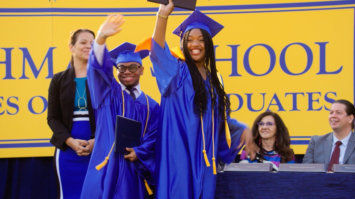 It did take a village. Specifically: two dads, a working mom, a witty grandmother, two rich stepgrandparents, a little bit of a community center, half of Brooklyn, Alexa, and way more, but we made it. Graduation Day.  #TheLastOG