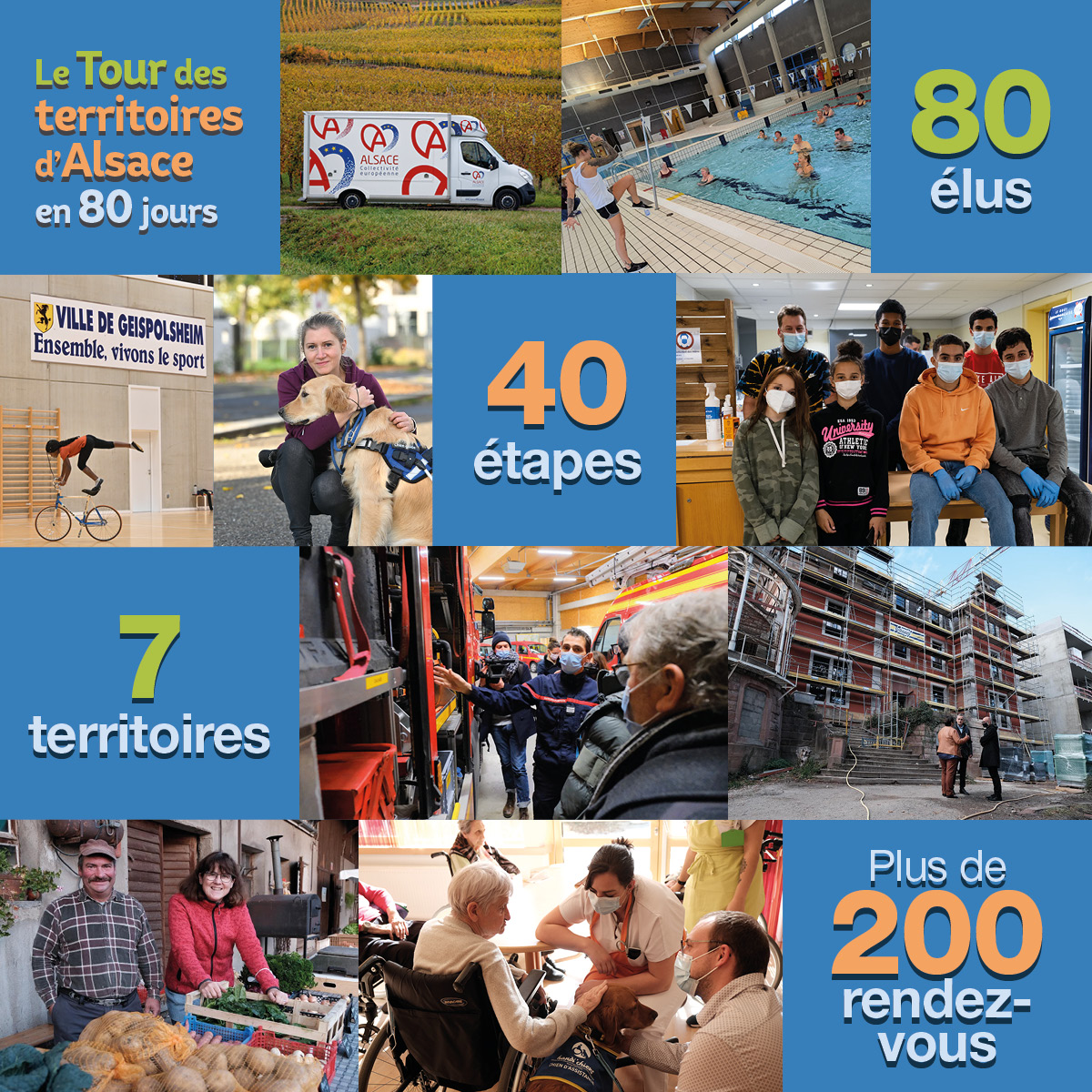 toutelalsace's tweet photo. Point final pour le #TourAlsace80jours : 80 jours pour 40 cantons avec 80 élus, 108 communes visitées, avec un départ de la plus petite commune d'#Alsace, #Lucelle le 4 octobre et une arrivée dans la capitale européenne, #Strasbourg https://t.co/UkZTWQDHU8