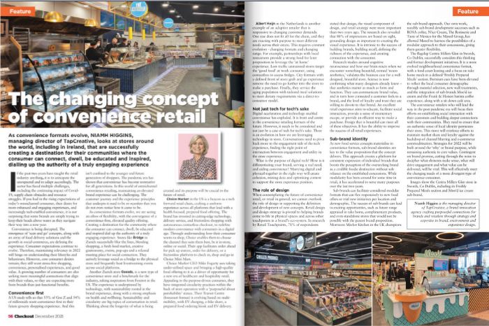 _TapCreative's tweet image. To our Retailer followers, if you&apos;re seeking some essential holiday reading, look no further than this months Checkout Magazine. In this months Feature (on page 56), our MD Niamh Higgins provides insightful commentary on &quot;The Changing Concept of Convenience Retail&quot;
