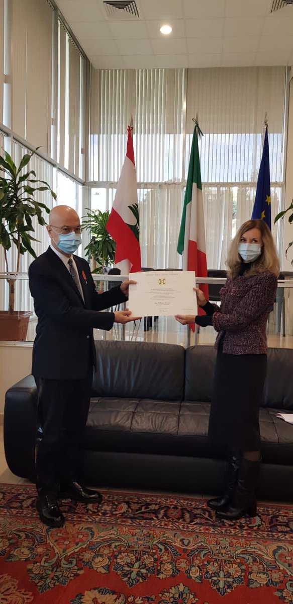 ItalyinLebanon's tweet photo. Knighthood of the Order of the Star of Italy to William Sawaya, founder of Sawaya and Moroni Architects in Milan and leading example of Italian and Lebanese Design. https://t.co/UQDIrIx4tI