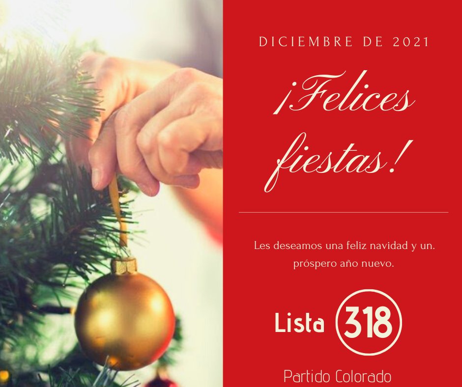 CompromisoFlori's tweet photo. El equipo de la Lista 318, Compromiso Florida les desea una feliz navidad y un próspero año nuevo.

Deseando que en el próximo año nos encuentre juntos, proyectando el porvenir con optimismo.

Felices Fiestas. https://t.co/iNBverVoHB