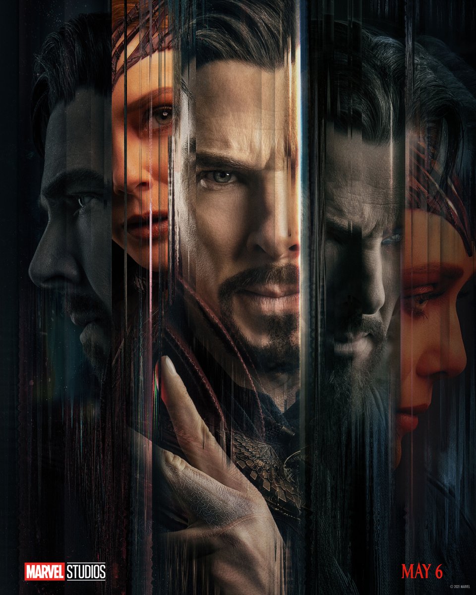 Disney's tweet photo. Marvel Studios' Doctor Strange in the Multiverse of Madness arrives only in theaters May 6. https://t.co/Lzwu8pdIrQ