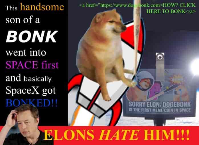 <a href="/MattWallace888/">Matt Wallace</a> Yeah we beat both <a href="/elonmusk/">Elon Musk</a> and #dogecoin to space. #SorryElon but we got there first. Tell Shibetoshi that we #PrayForBilly every day.

express.co.uk/finance/city/1…