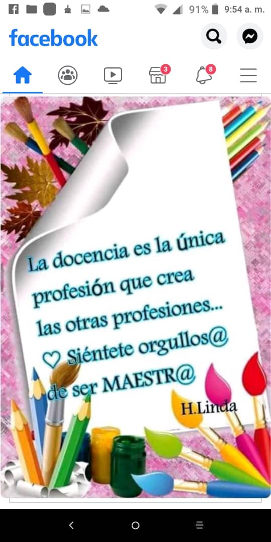 Gracias por las lecciones!!
Gracias por la paciencia!!
Gracias por todo el cariño!!
Felicidades educadores.