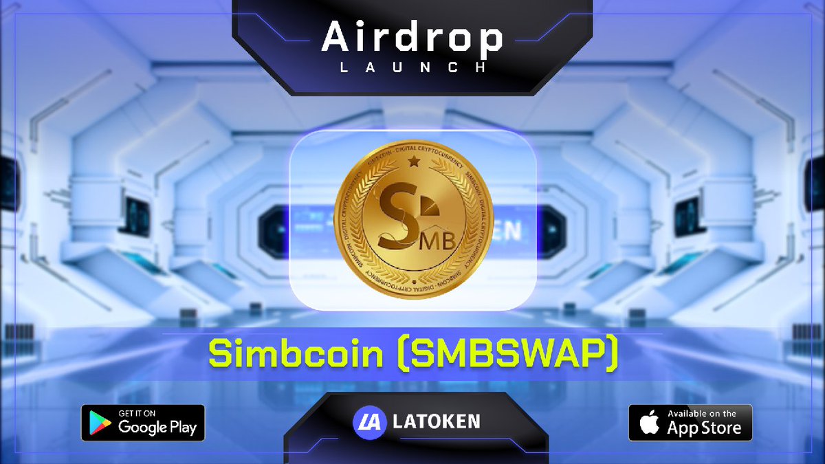 Mahmudu91909816's tweet image. #SimbCoin and LATOKEN Hey, get 10 SMBSWAP tokens and spread great technology. It’s free, very easy, and powerful. 
 
latoken.com/airdrops/entra…