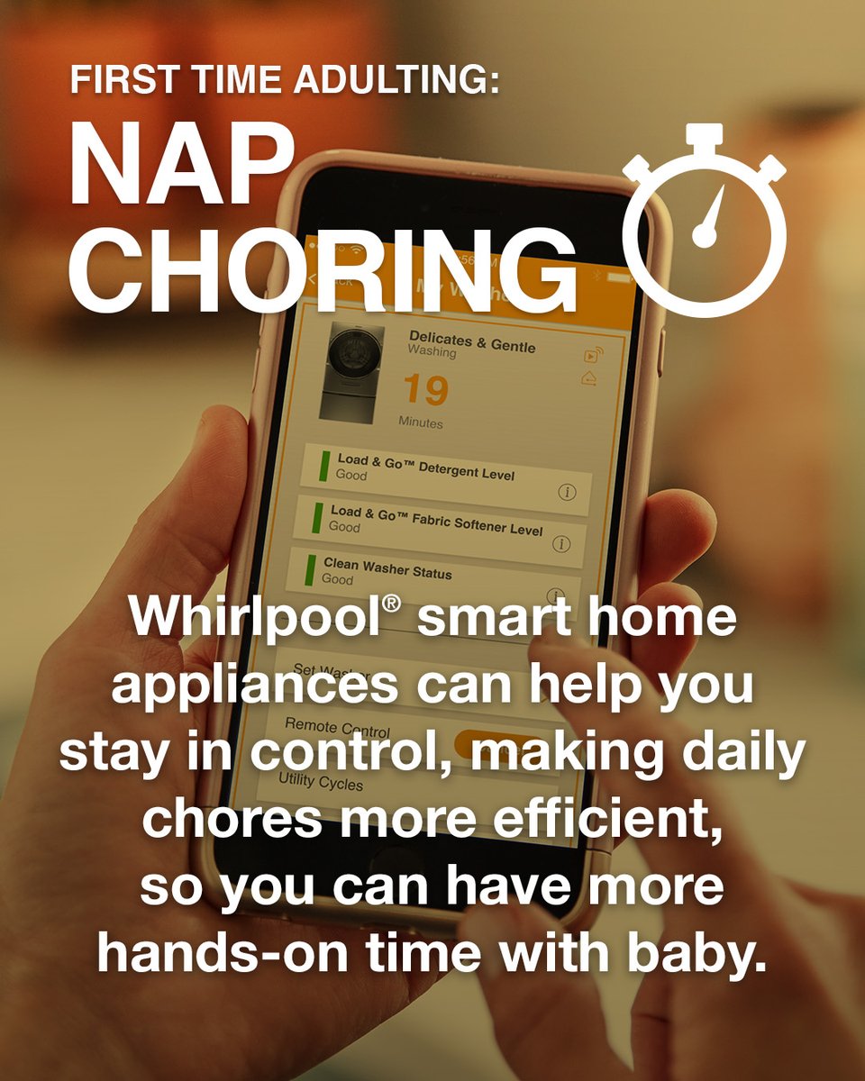 Life gets hectic when you’re taking care of a baby, your house, and the rest of your family. Our connected appliances can help you manage your time around daily chores so you and your little one can get caught up on sleep.