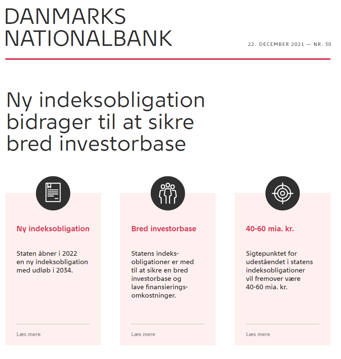 nationalbanken's tweet photo. Staten åbner ny indeksobligation. 
Det er en inflationsindekseret obligation som vil bidrage til at sikre en bred investorbase og lave finansieringsomkostninger for staten.

https://t.co/HTOBvMaLDl
#dkøko #dkfinans #dkpol https://t.co/w2uaHsdkdA