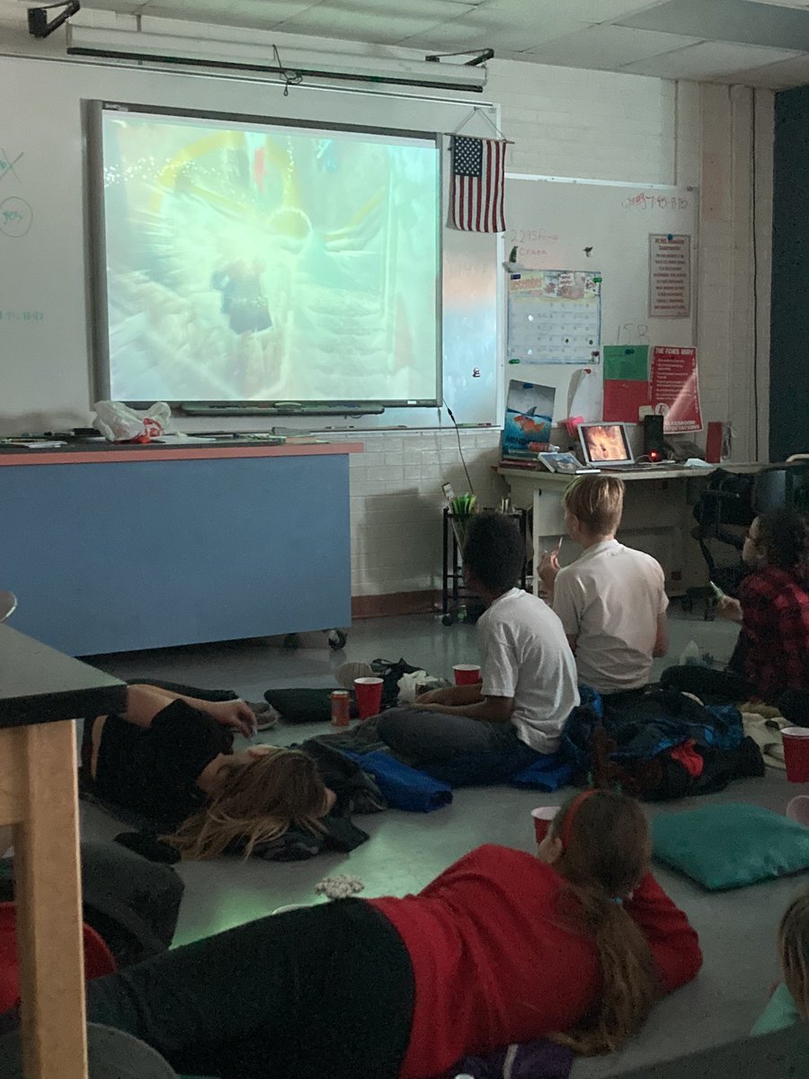 tegesdal's tweet photo. Christmas movie time!!! #daybeforebreak #santaclaus3 #timallen #5thgraders https://t.co/1ETM7sfVOr