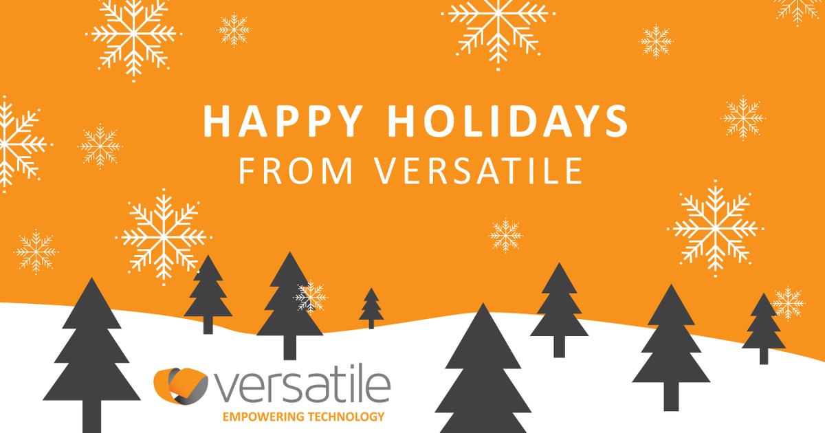VersatileNews's tweet photo. Happy Holidays from us here at Versatile! https://t.co/laL7hPQ8jj