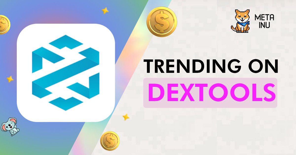 MetaInucoin's tweet photo. Meta is trending on Dextools! We're growing stronger than ever! #MetaInuCoin https://t.co/Lj1yIXqUfX