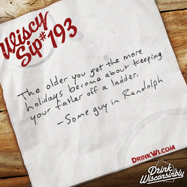 Your complimentary Wednesday #WiscySip ...