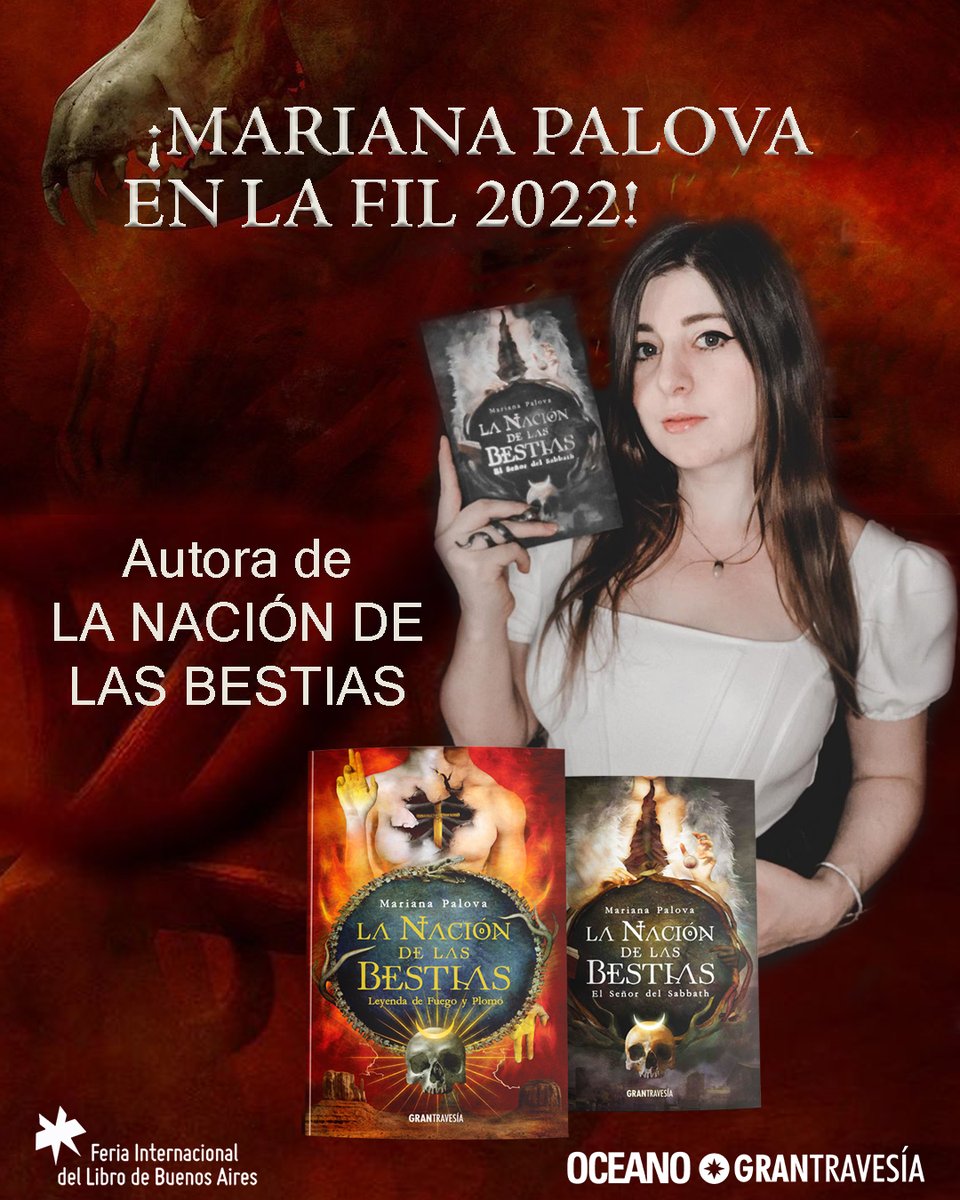 🎉¡MARIANA PALOVA EN LA #FIL2022!   

Estamos muy felices de anunciarles que nuestra invitada especial para la feria del próximo año es <a href="/marianapalova/">Mariana Palova 🌙</a> 
😍Si aun no han leído estas fantásticas historias, se las recomendamos un montón... ¡COMIENZA LA CUENTA REGRESIVA!
<a href="/ferialibro/">Feria del Libro</a>