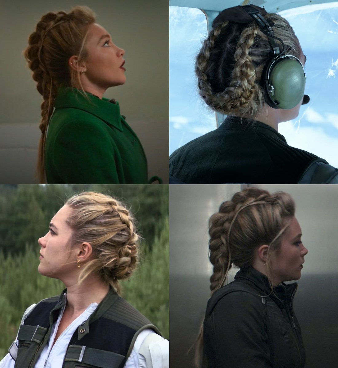 bestofpugh's tweet photo. yelena’s braids are art https://t.co/C2oFUjp2tA