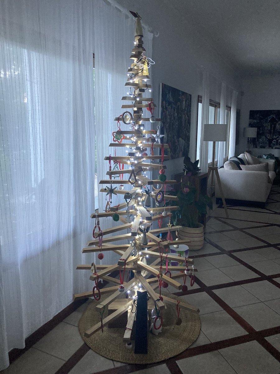 The tree is up and lights are on. All ready to celebrate Christmas and New Years in Dar es Salaam