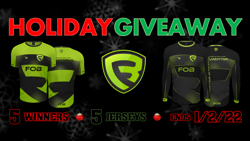 We are doing a CUSTOM JERSEY giveaway to celebrate the Holiday Season and coming New Year! 

5 random winners will receive a customizable jersey from our <a href="/RavenGG/">Raven</a> shop! 

To enter:
Like ♥ +  Retweet ♻ + Follow ➕
More details below!

#HappyHolidays #FOBMOB