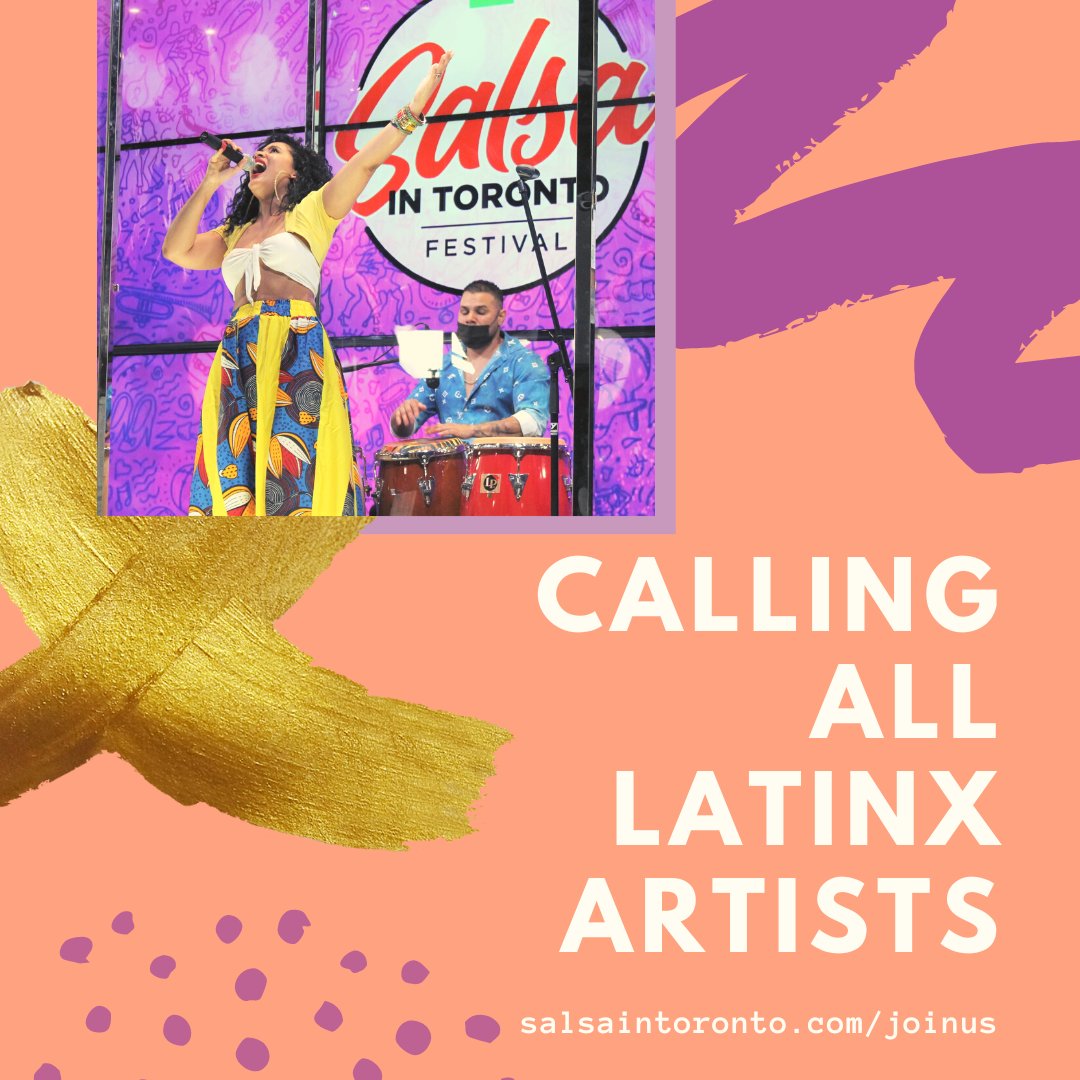 SalsaInToronto's tweet photo. Want to join the Salsa family next year as an official artist at the 2022 TD Salsa in Toronto Festival? This is your last chance to submit an application by December 31! π
Visit https://t.co/WDnNjSlqzD to submit your application! #TDSalsainTO #KeepDancingCanada https://t.co/cp7EWQAQhj