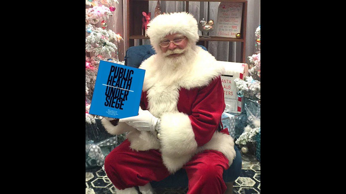 BrianCCastrucci's tweet photo. Me: Hey, Santa, if you could give people one public health book this Christmas, which one would it be?? 

Santa: Sends pic...

Me: Gotcha...Also available at @amazon (https://t.co/Sy8y6sW236) 

@deBeaumontFndtn @PublicHealth @APHAPress https://t.co/L6MJqKKHn5