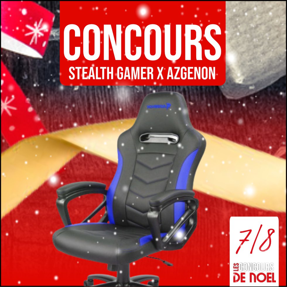StealthGamerFR's tweet image. [#CONCOURS]

Le cadeau du jour a été dévoilé et on vous propose de tenter votre chance et repartir avec une chaise gamer Azgenon Z100! 🎁

Elégant, confortable et robuste ce fauteuil gamer sera la pièce maîtresse de votre setup ! 🎄

✅ RT 
✅ Follow @StealthGamerFR et @azgenon