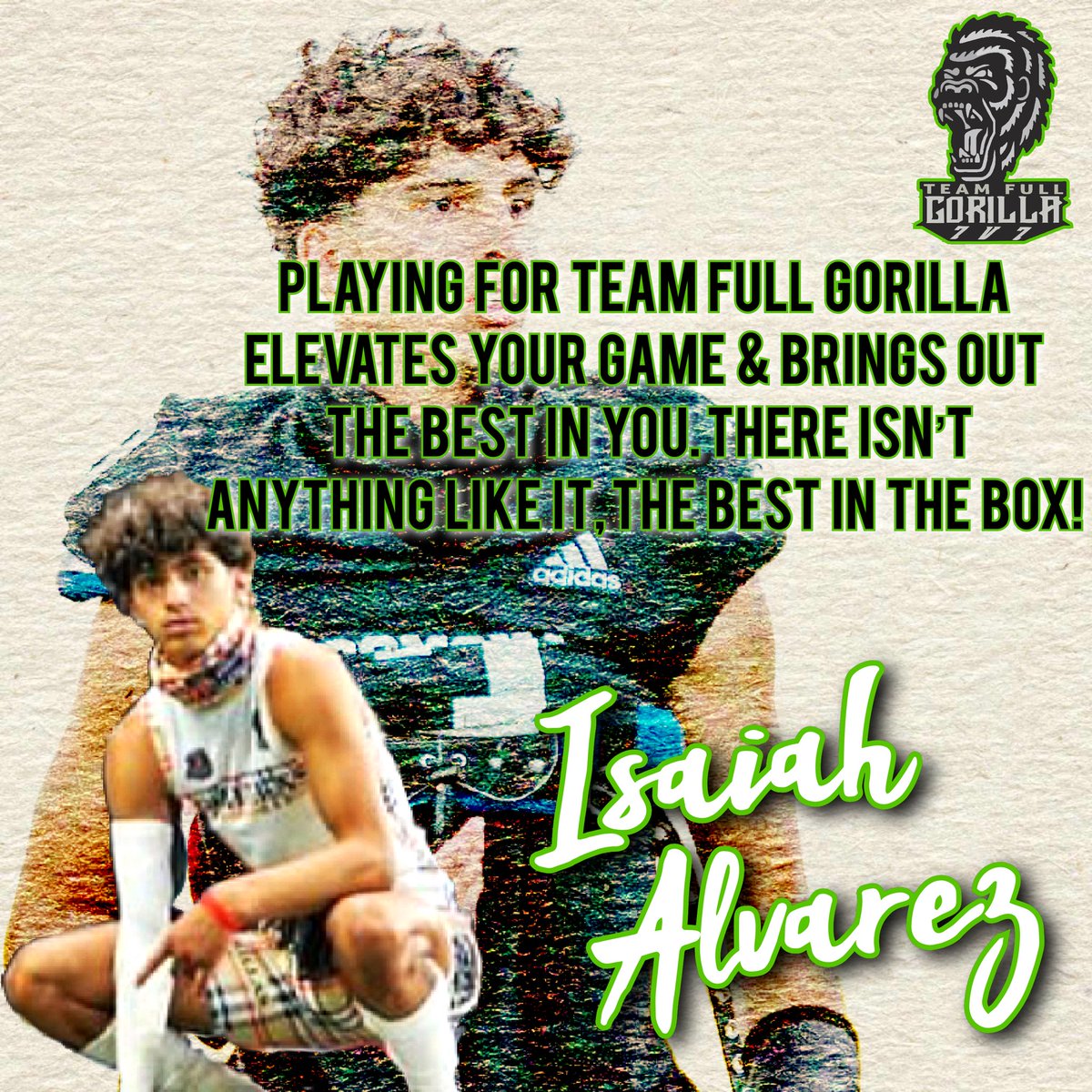 <a href="/TeamFullGorilla/">Team Full Gorilla</a> 22’ ATH <a href="/zayalvarezz/">Isaiah Alvarez</a> is as good of a multi sport athlete as the come, kid broke his hand early in the season when he’s used to being a dominant WR made the switch to DB where he was a lockdown CB, thanks for your kind words🦍🏈 #baller #ifyouballyoullgetthecall