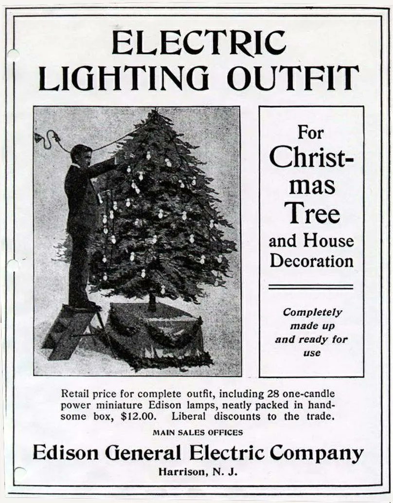 STEMtutoring77's tweet photo. This Day In Engineering History:  

Dec. 22, 1882: The first string of Christmas Tree lights was created by Thomas Edison's associate, Edward H. Johnson.

#electricalengineers #engineers #STEM

professinalengineeringclub@gmail.com https://t.co/8l4yUpZYVh