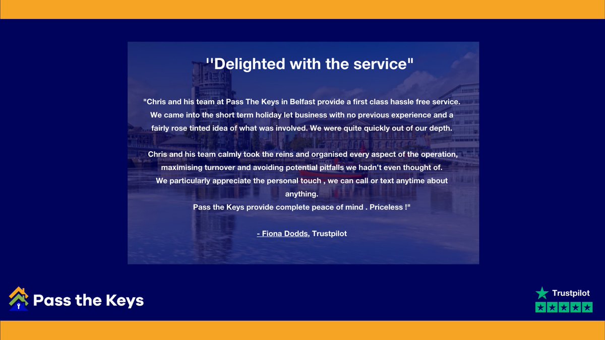 Pass the Keys (@passthekeysuk) on Twitter photo We love to see happy hosts 😀
Shout out to <a href="/PTK_Belfast/">Pass the Keys Belfast</a> for some seriously super property management!
#airbnbhosting #airbnbpartner #airbnbbelfast We love to see happy hosts 😀
Shout out to <a href="/PTK_Belfast/">Pass the Keys Belfast</a> for some seriously super property management!
#airbnbhosting #airbnbpartner #airbnbbelfast