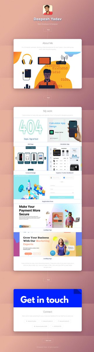 thetechykidweb's tweet photo. Checkout my portfolio site and give feedbacks.
https://t.co/o61McX35T0
Drop '👋' in comment and retweet, I'll make one for you. https://t.co/1goYX4wQTU