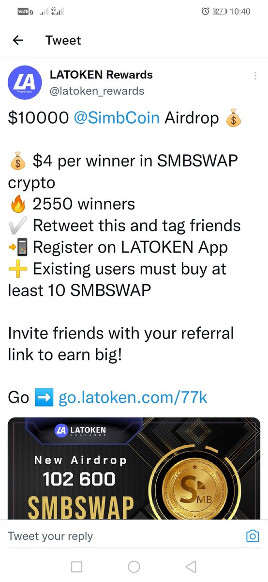 IsalamAlim's tweet image. This is a  good project #SimbCoin and LATOKEN